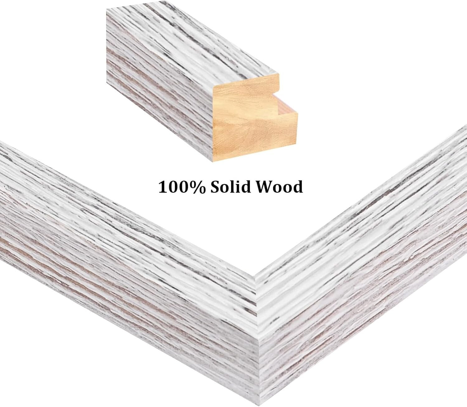 Elegant Solid Wood Frames with Easy Mounting - Perfect Gift for All Occasions