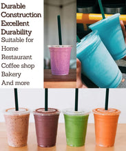 Load image into Gallery viewer, Versatile 32 oz Clear Drinking Cups with Secure Lids &amp; Straws - Outdoor Friendly