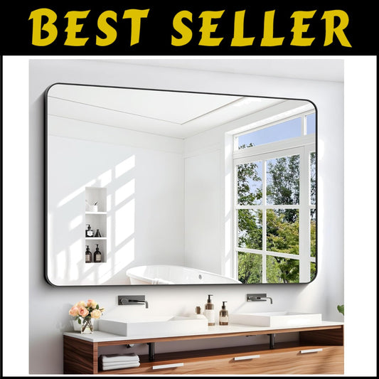 Stylish Rectangular Vanity Mirror 60" x 40" - Horizontal/Vertical Options