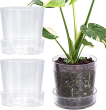 Load image into Gallery viewer, Lightweight Clear Acrylic Orchid Planter with Drainage - Ideal for Home Decor