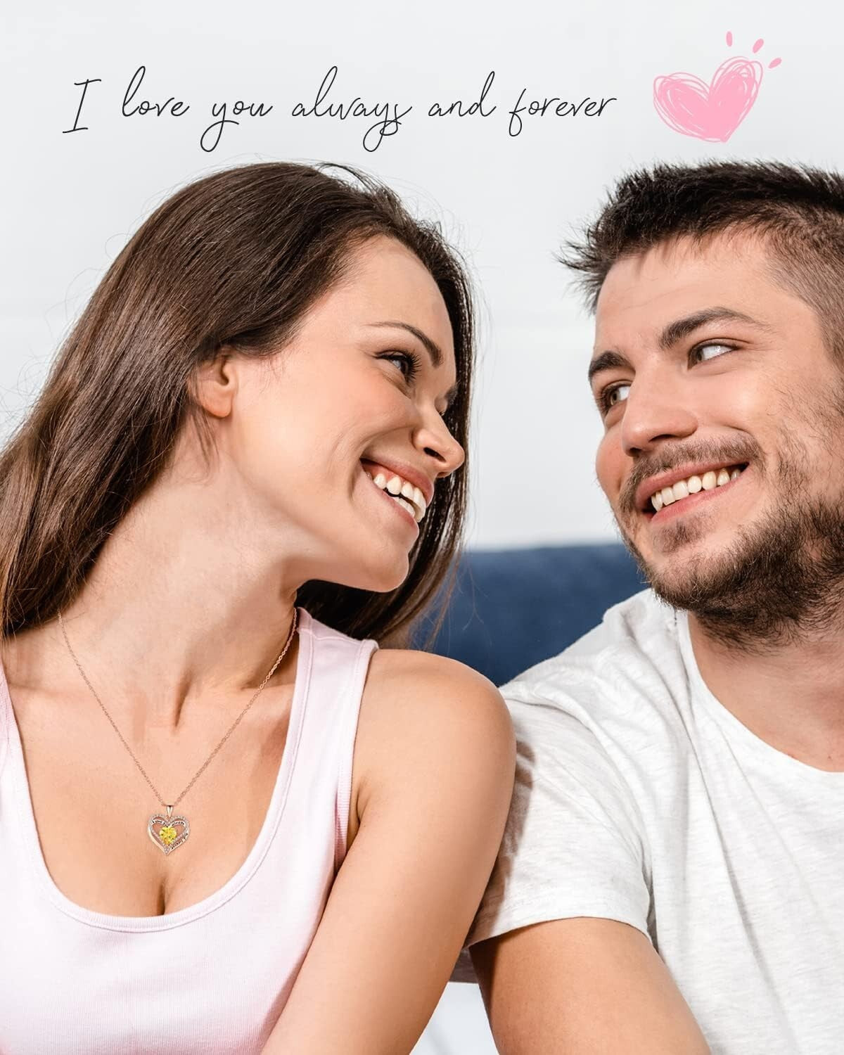 Charming S925 Sterling Silver Necklace with Heart Zirconia - Gift-Ready Design