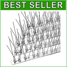 Load image into Gallery viewer, Weather-Resistant Bird Deterrent Spikes - 73.7 Feet, Ideal for Roofs and Gutters