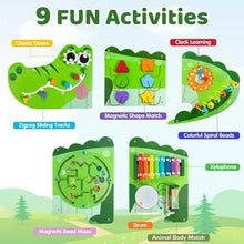 Load image into Gallery viewer, Vibrant 9-in-1 Sensory Wall Board for Kids - Perfect for Playrooms &amp; Classrooms