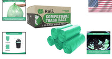 Load image into Gallery viewer, Sustainable 13 Gallon Compost Trash Bags - 150 Count | Leak-Proof &amp; Unscented