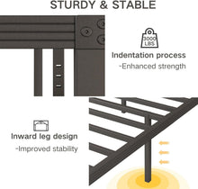 Load image into Gallery viewer, Sturdy 18-Inch King Metal Bed Frame with Silent Support and Storage Space