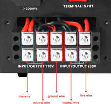 Load image into Gallery viewer, Efficient 5000W Voltage Converter with Three Sockets - Seamless Power Adaptation