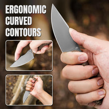 Load image into Gallery viewer, 6.49in Compact Mini Harpoon Knife - Stylish Micarta Handle for EDC &amp; Camping