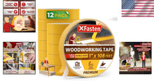 Load image into Gallery viewer, 12-Pack 1-Inch Double Sided Woodworking Tape - Perfect for Templates and Edging