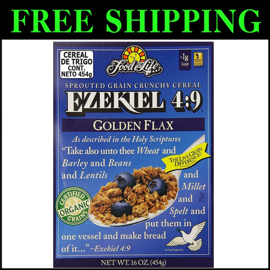 Ezekiel 4:9 Sprouted Grain Cereal - Vegan, Kosher, and Organic, 96-Ounce