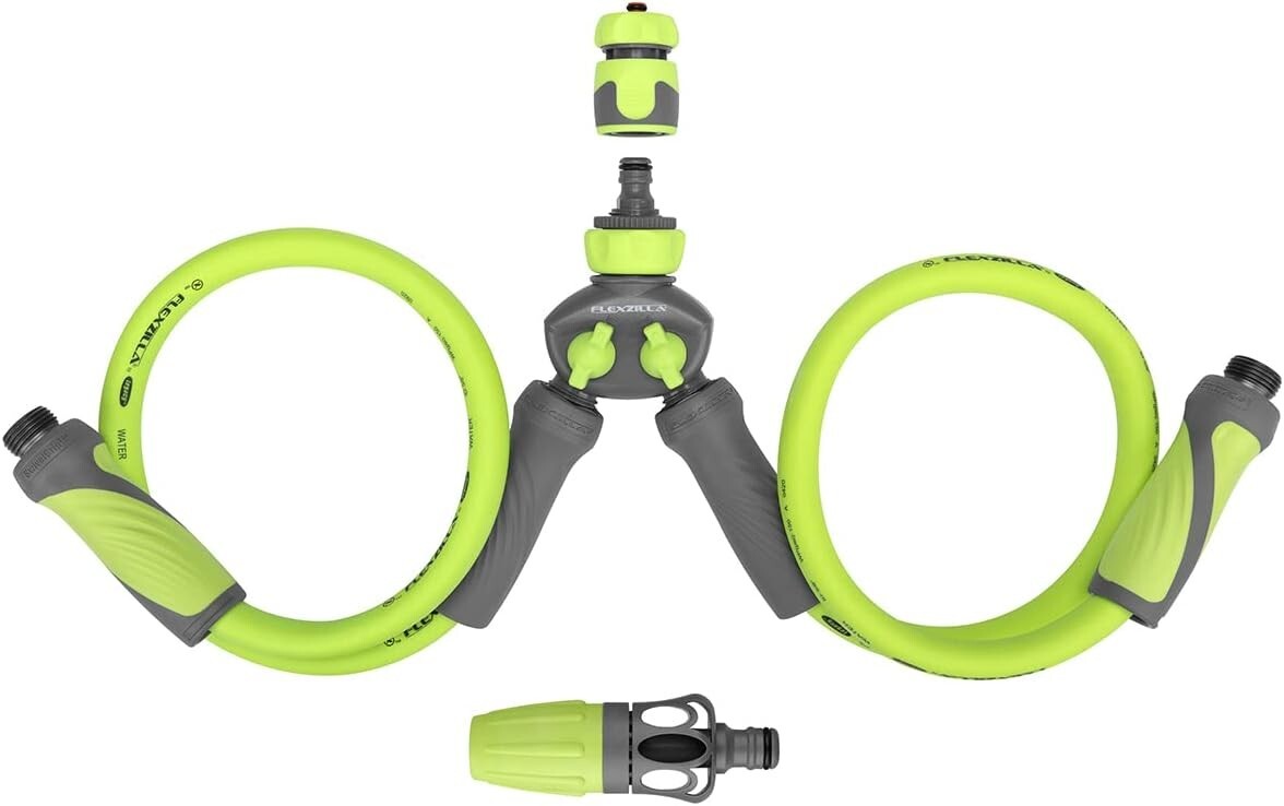 Convenient 6-Piece Outboard Motor Flush Kit with SwivelGrip Hoses - ZillaGreen