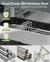 Load image into Gallery viewer, 1-Tier Compact Dish Drainer with Utensil and Cup Holders for Kitchen Counters