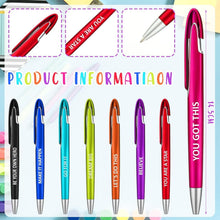 Load image into Gallery viewer, Bulk 100 Retractable Ballpoint Pens with Positive Quotes - Perfect for Gifting