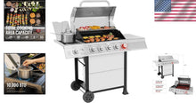 Load image into Gallery viewer, Premium 5-Burner Gas Grill with Built-In Thermometer &amp; Removable Grease Tray
