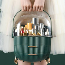 Load image into Gallery viewer, Stylish Oval Makeup Organizer with Non-Slip Feet - Ideal for Bathroom Counters