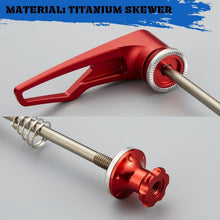 Load image into Gallery viewer, Precision Titanium Quick Release Skewers - Lightweight and Secure Fit for Bikers