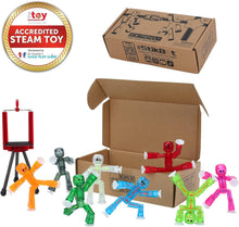 Load image into Gallery viewer, Educational 8-Piece Action Figures Set &amp; Tripod - Ideal for Kids’ Animation