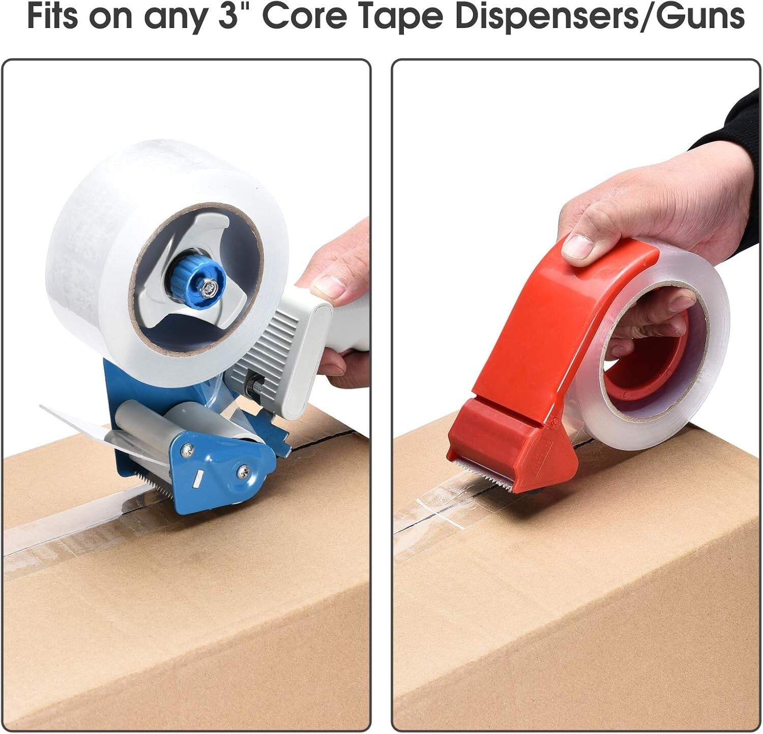 Durable Extra Sticky Clear Packing Tape, 2" Wide, 36 Rolls of 110 Yards, 2.0 mil