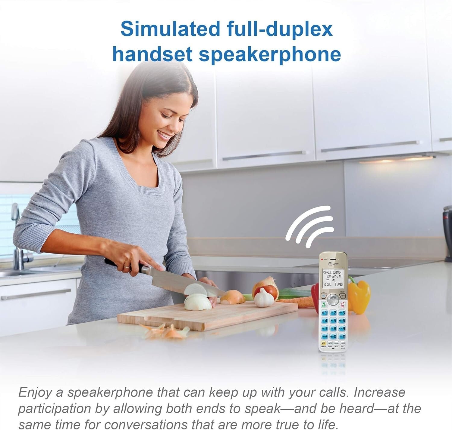 Expanded Bluetooth Cordless Phone System with Big Buttons & Digital Answering