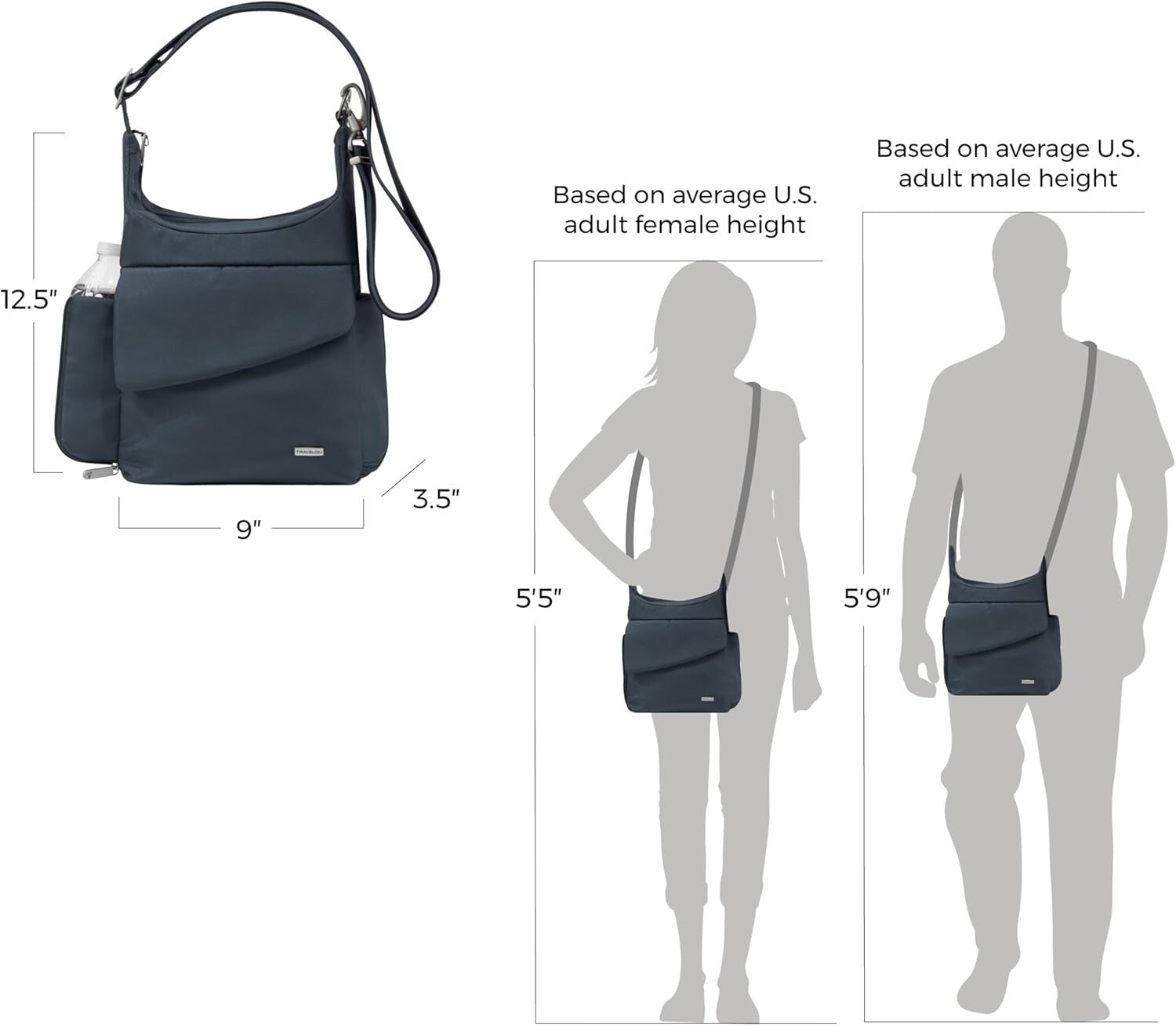 Stylish Anti-Theft Classic Messenger Bag - Secure & Organized Travel Companions