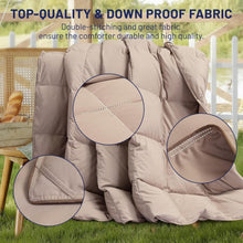 Load image into Gallery viewer, Elegant 106x90” King Down Comforter with 8 Corner Tabs – Ideal for Summer Sleep