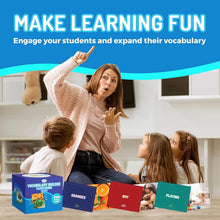 Load image into Gallery viewer, 300 Vocabulary Builder Flashcards for Speech Therapy, ESL, &amp; Autism Learning