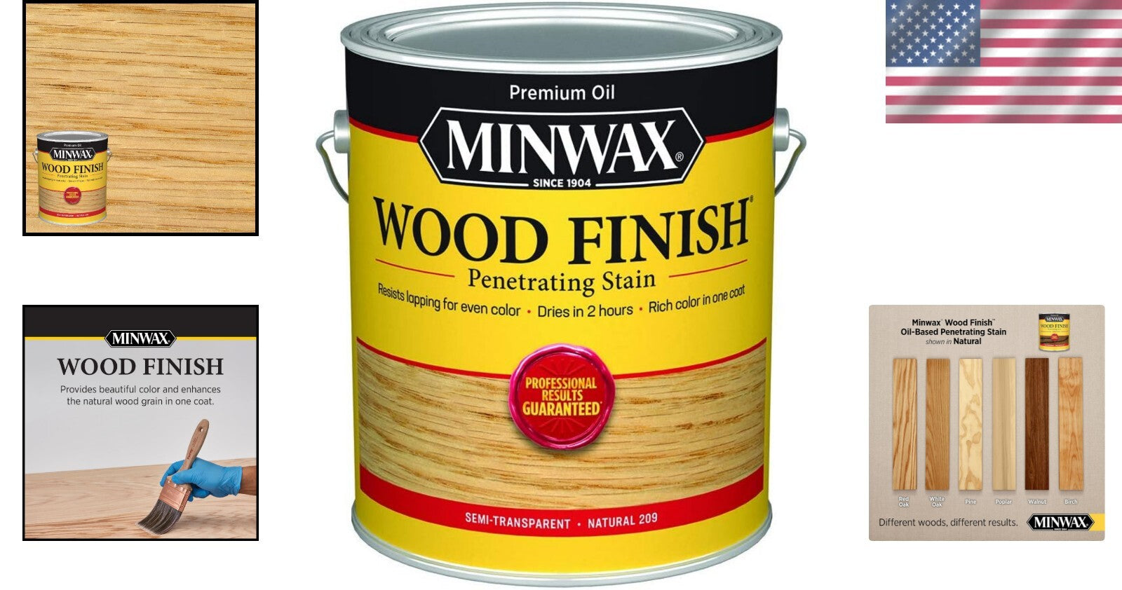 Fast-Drying Natural Wood Stain Gallon - Enhance Cabinet & Furniture Gracefully