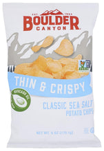 Load image into Gallery viewer, Thin &amp; Crispy Sea Salt Potato Chips, 6 OZ Bags - 12 Pack Perfect for Snacking