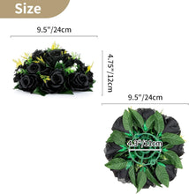 Load image into Gallery viewer, 10 Realistic Black Silk Roses in Decorative Box - Perfect for Weddings &amp; Parties