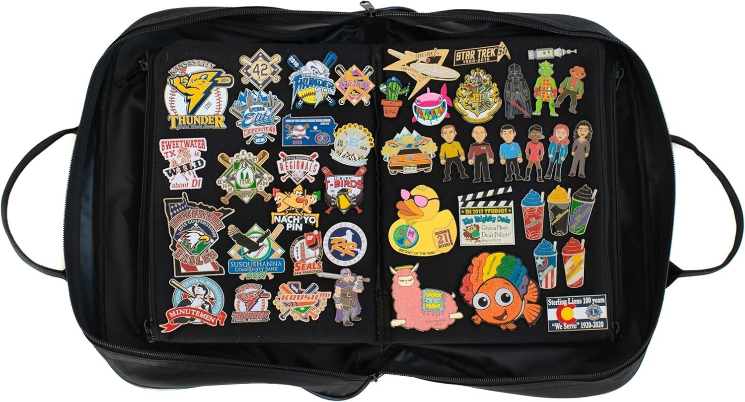 Portable Large Trading Pin Bag Organizer - Ideal for Storage & Display