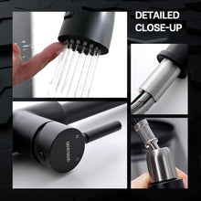 Load image into Gallery viewer, Single Handle Kitchen Faucet with Retractable Sprayer &amp; Easy Installation