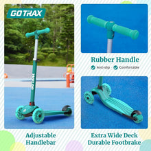 Load image into Gallery viewer, Kids Kick Scooter with LED Lighted Wheels &amp; Adjustable Handlebars for Ages 2-8