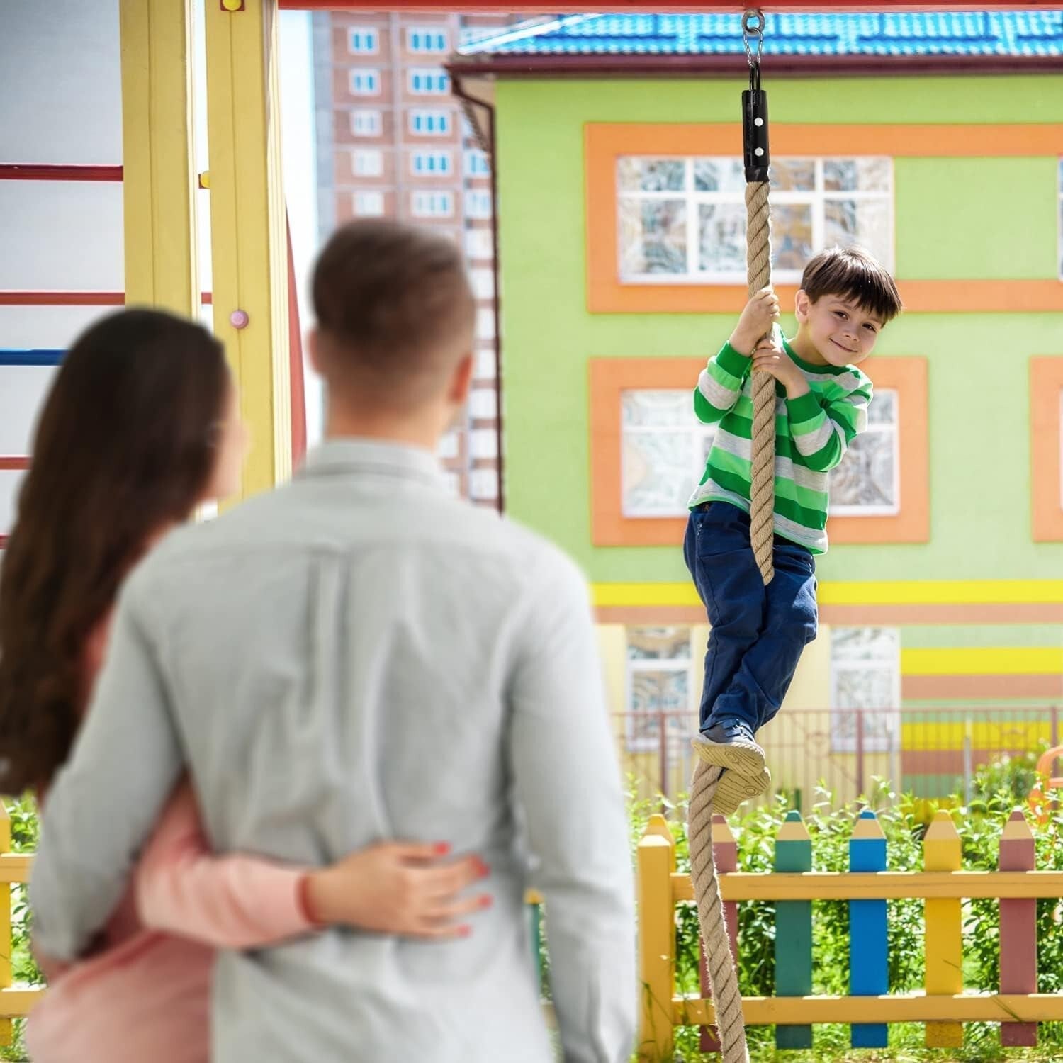 Durable 10FT Sisal Climbing Rope for Agility & Strength Training Exercises