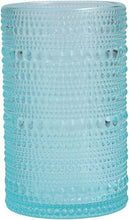 Load image into Gallery viewer, Elegant 13 Ounce Hobnail Glass Set of 6 - Dishwasher Safe Pool Blue Drinkware