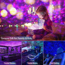 Load image into Gallery viewer, Multicolor Galaxy Projector with Timer &amp; Bluetooth Speaker - Bedroom Essential