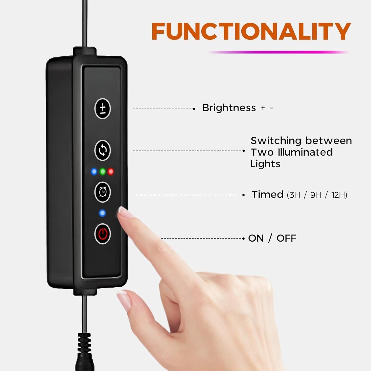 Durable Carbonized Wood Plant Rack with Integrated Grow Light - 16 Pot Capacity