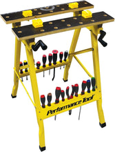 Load image into Gallery viewer, Compact Folding Workbench &amp; Vise with Printed Tabletop for Precision Tasks