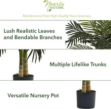 Load image into Gallery viewer, Stunning 4ft Golden Cane Palm Synthetic Tree for Home &amp; Office Decor