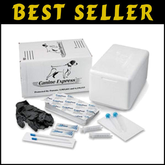Professional Disposable Semen Transport for Dogs - Includes Gloves and Coolant