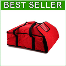 Load image into Gallery viewer, Insulated Pizza Delivery Bag with Transparent ID Window, 22" Heavy Duty Design