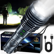 Load image into Gallery viewer, High Lumens Waterproof Flashlight with USB Charging - 20H Runtime for Adventures