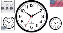 Load image into Gallery viewer, Modern 14-Inch Battery-Operated Wall Clock - Sleek Design for Tranquil Spaces