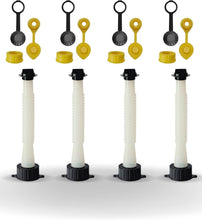 Load image into Gallery viewer, Universal Gas Can Spout Replacement 4 Pack – Leak-Proof &amp; Flexible Nozzles