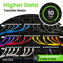 Load image into Gallery viewer, Bulk 20-Pack Cat 6 Ethernet Patch Cables - 10 Feet, Gold-Plated RJ45 Connectors