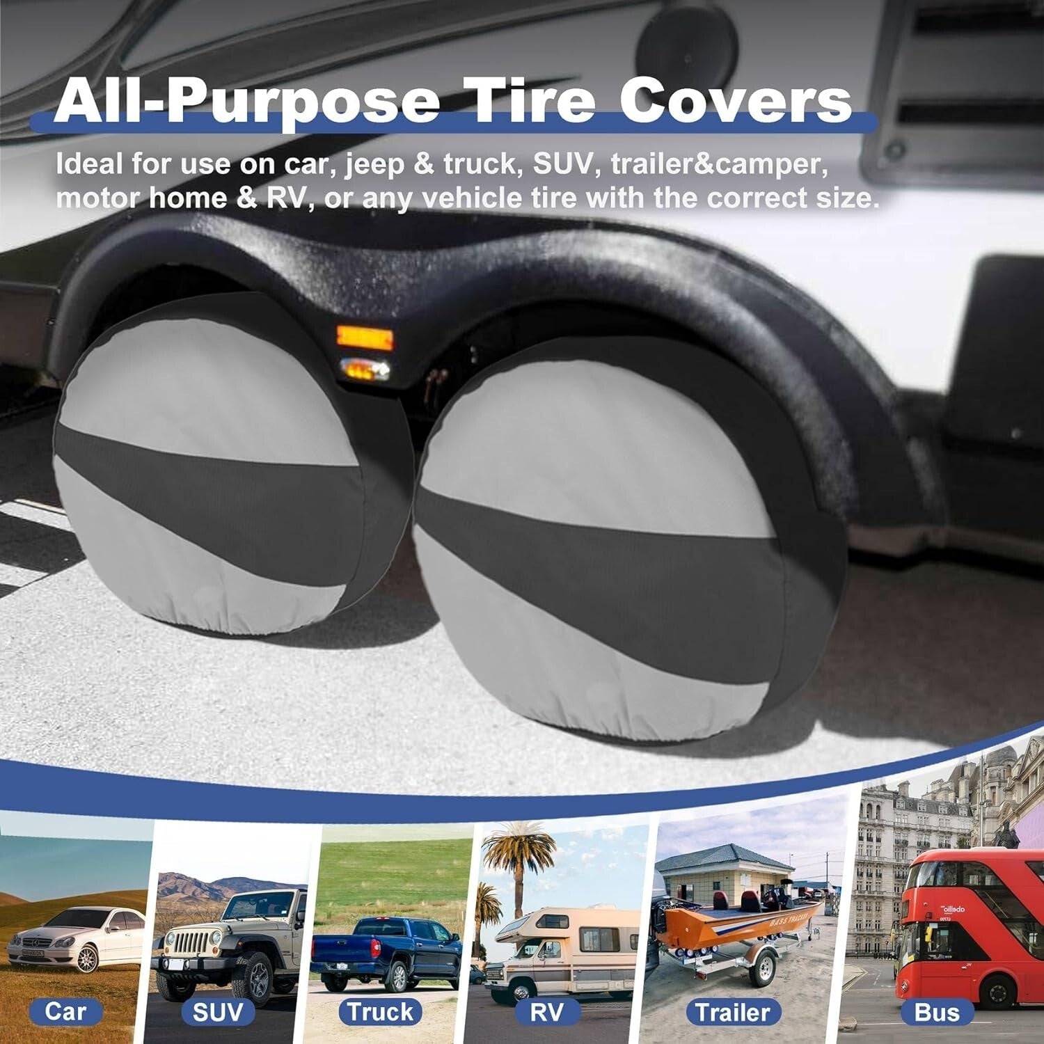Durable Tire Covers for All Weather - Tough Protection with Unique Design