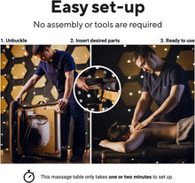 Load image into Gallery viewer, Foldable Massage Bed with Memory Foam Comfort - Complete with Carrying Case