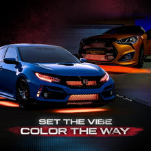 Load image into Gallery viewer, Aura 4PCS Multi-Color LED Strip Lights with Remote for Cars &amp; SUVs - Waterproof