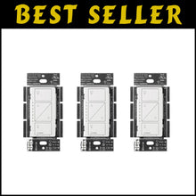 Load image into Gallery viewer, Smart Home Ready Caseta Dimmer Switch, 3-Pack, Easy Setup, 150W LED Compatible