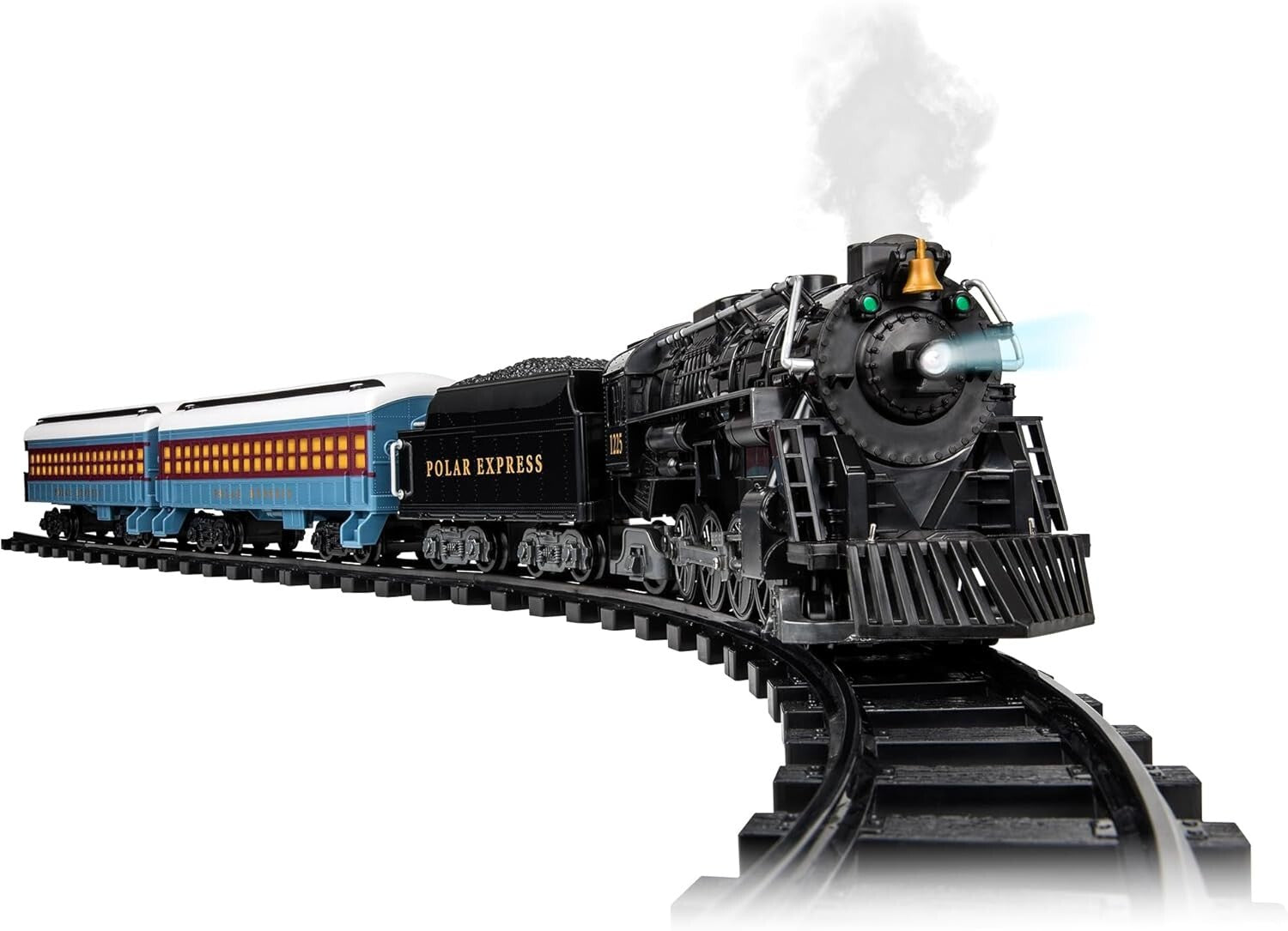 Battery-Operated Polar Express Train Set with Bluetooth and Water Vapor Effects
