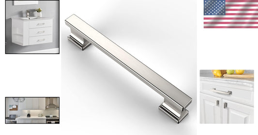 Stylish 20 Pack Brushed Satin Nickel Kitchen Drawer Pulls - Easy Installation