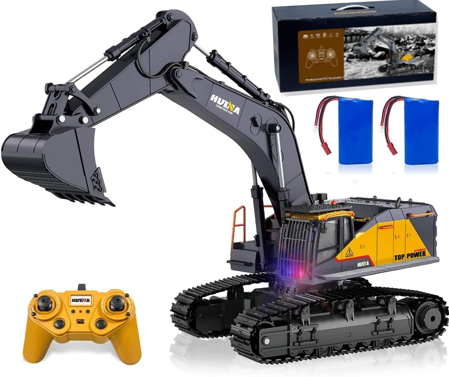 22 Channel RC Excavator Toy - Realistic Digging Experience with Lights & Sounds